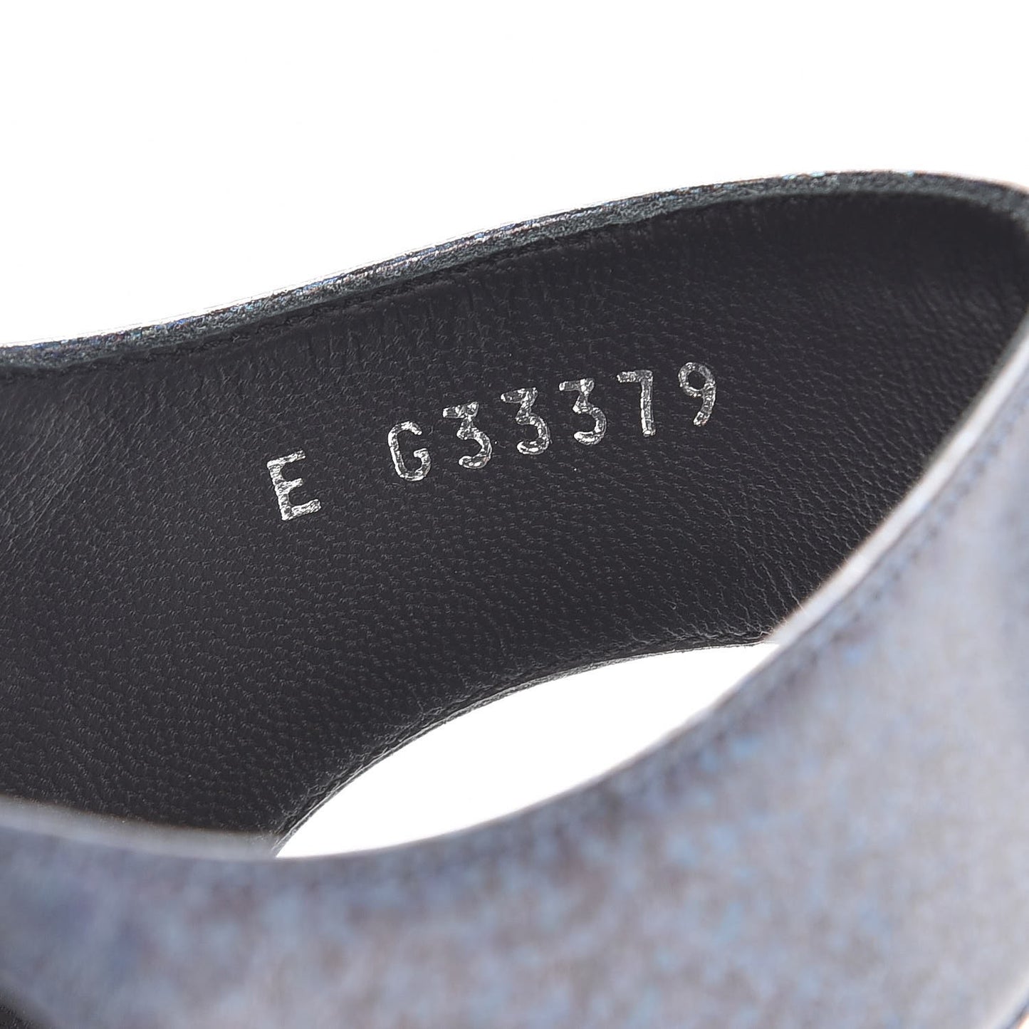 Fantasy Lambskin CC Chain Thong Sandals 40 Blue Black
