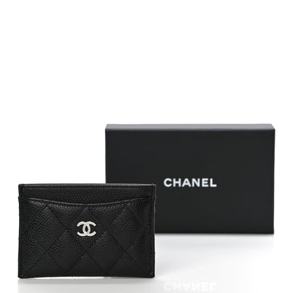 Chanel Caviar Quilted Card Holder Black 12 of 12
