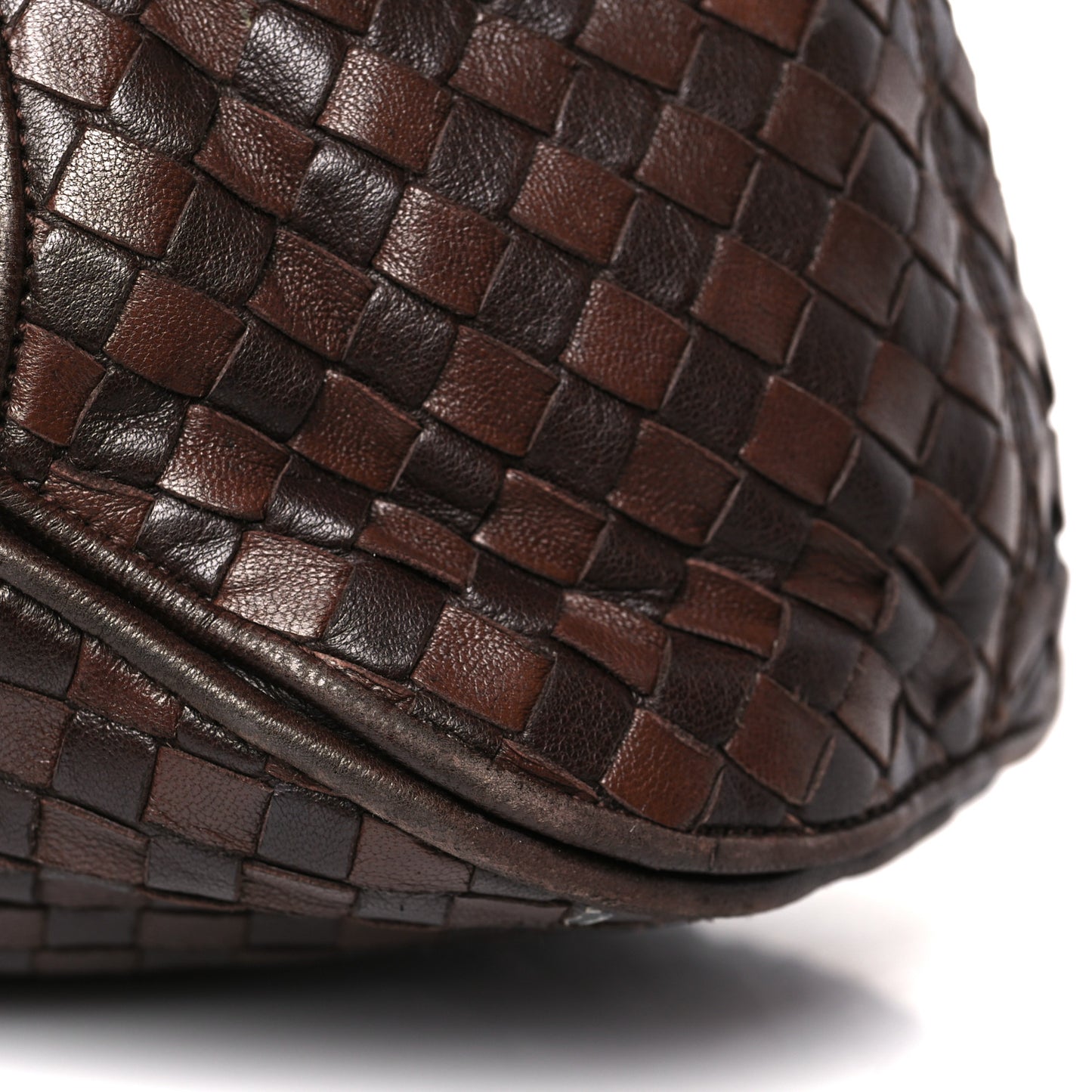 Nappa Intrecciato Ball Hobo Ebano Black