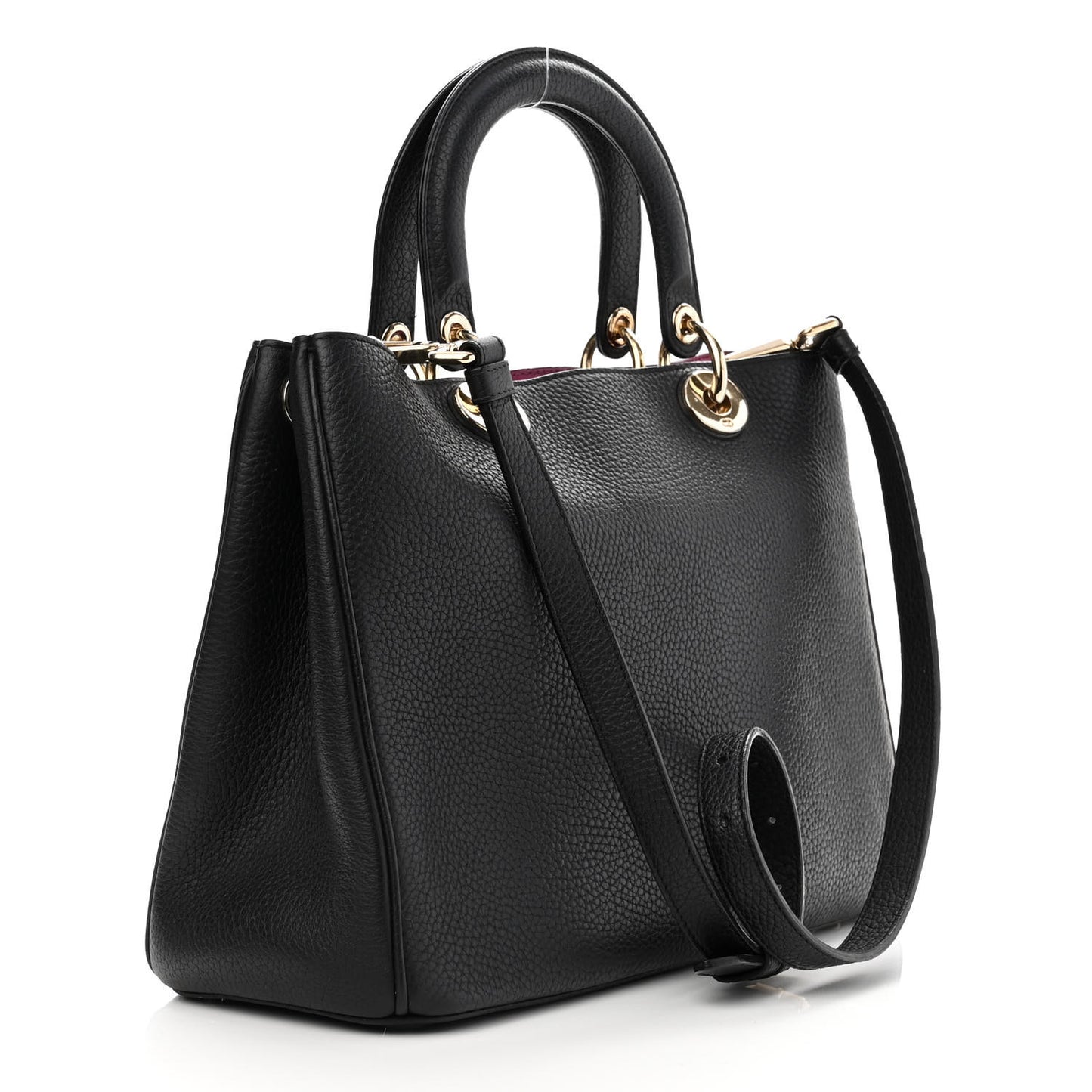 Bullcalf Medium Diorissimo Tote Black Rose Indien