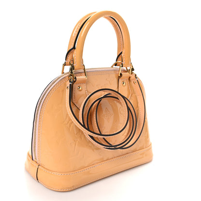 Louis Vuitton Vernis Alma BB Rose Velours 3 of 10