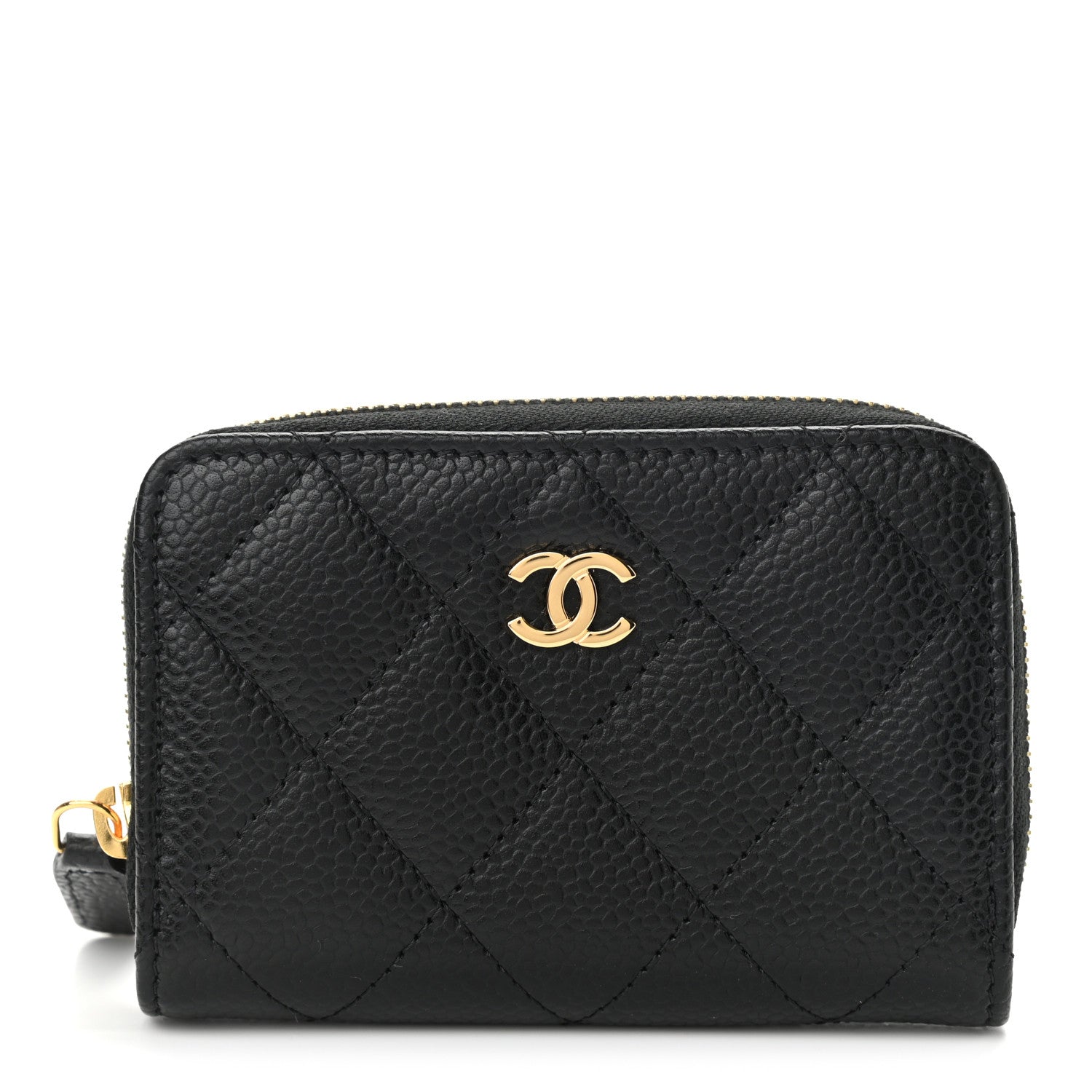 Chanel Caviar Quilted Classic Zipped Coin Purse Black 1 of 8