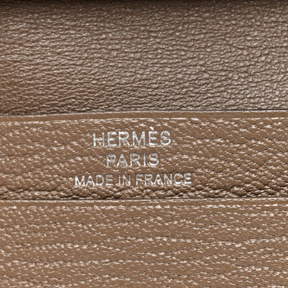 Hermes Chevre Mysore Mini Bearn Wallet Etoupe 6 of 9