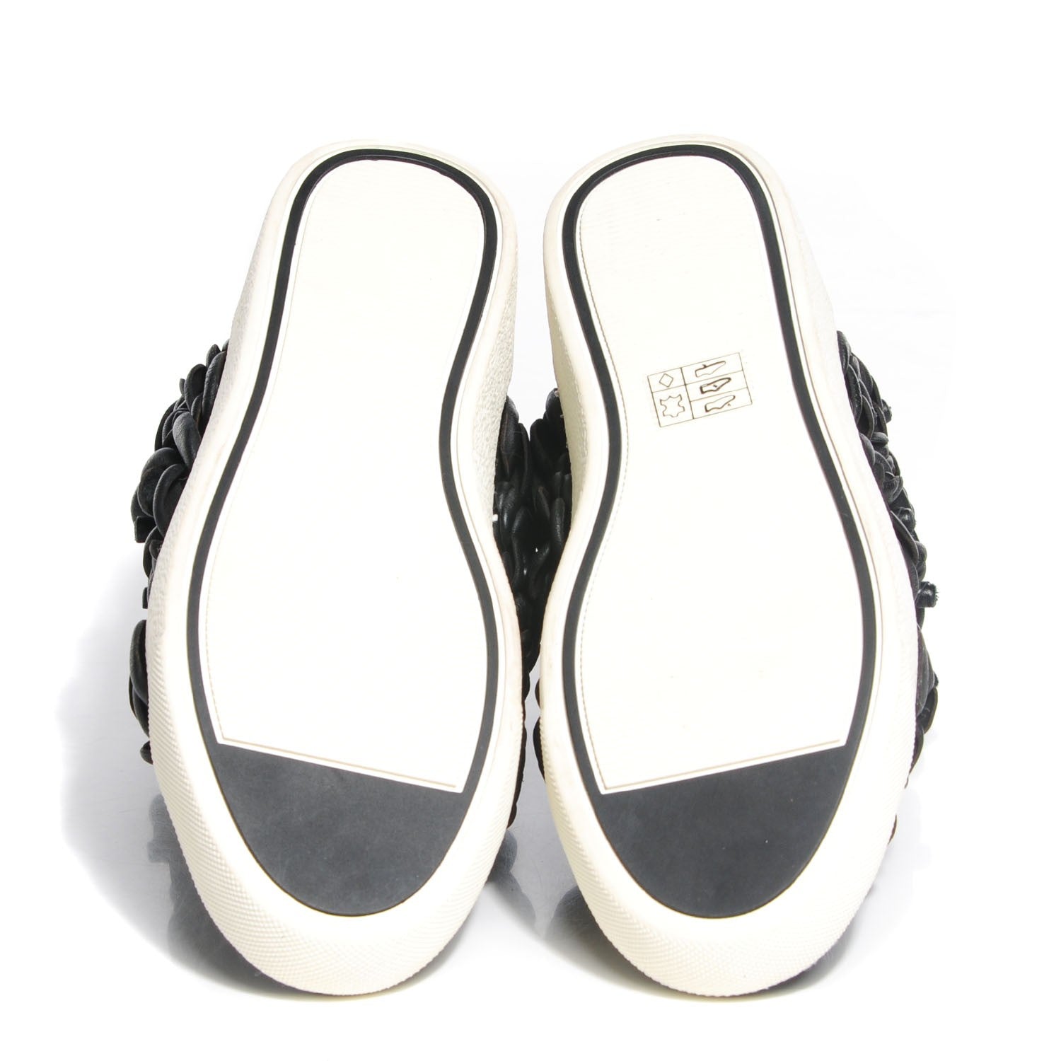 Chanel Calfskin Camellia High Top Sneakers 36 Black 7 of 7