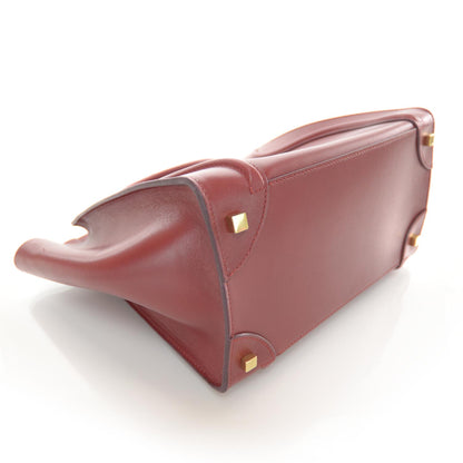 Celine Smooth Calfskin Mini Luggage Bag Red 4 of 7