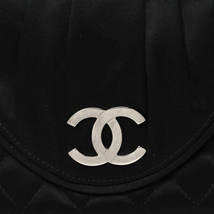 Chanel Satin Quilted Flap Clutch Black 8 of 10