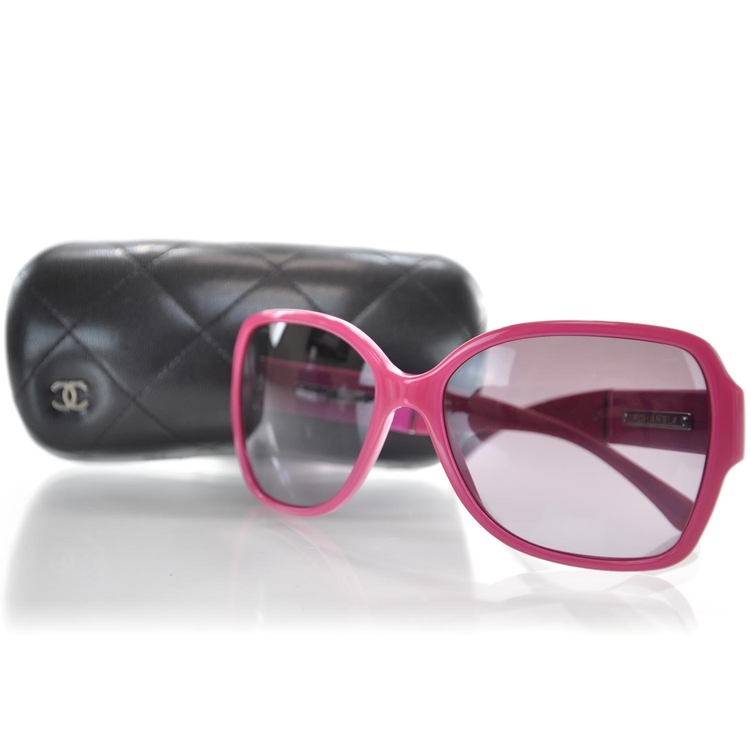Chanel CC Sunglasses 1349/3P Fuchsia 6 of 7