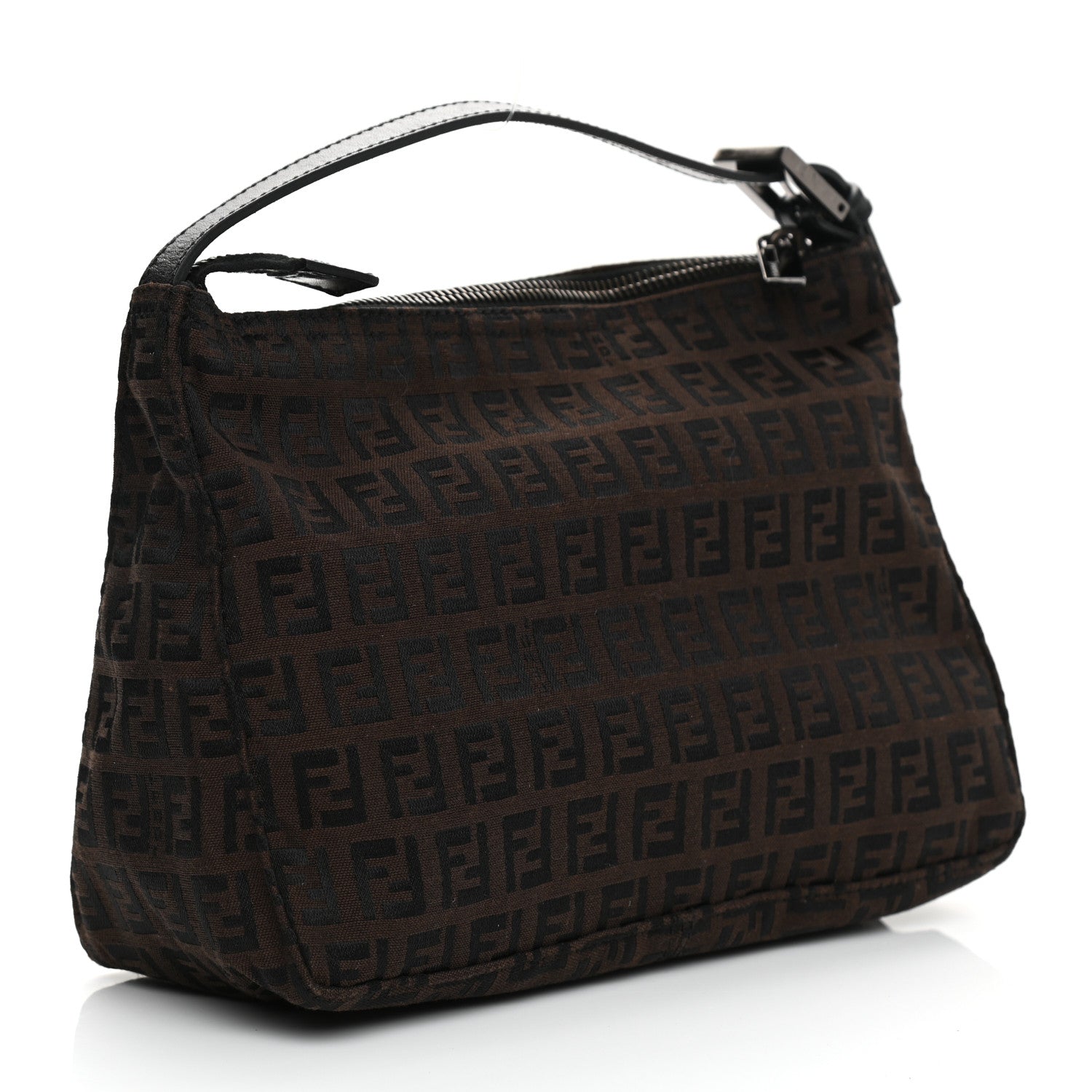 Fendi Zucchino Mini Pochette Tobacco Moro 3 of 10