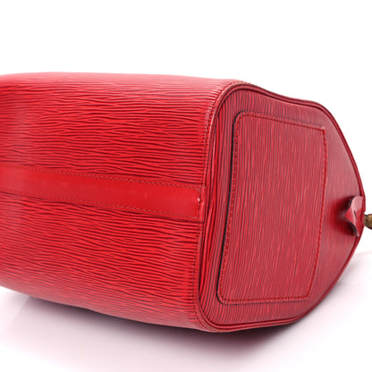 Louis Vuitton Epi Speedy 25 Castillan Red 10 of 12