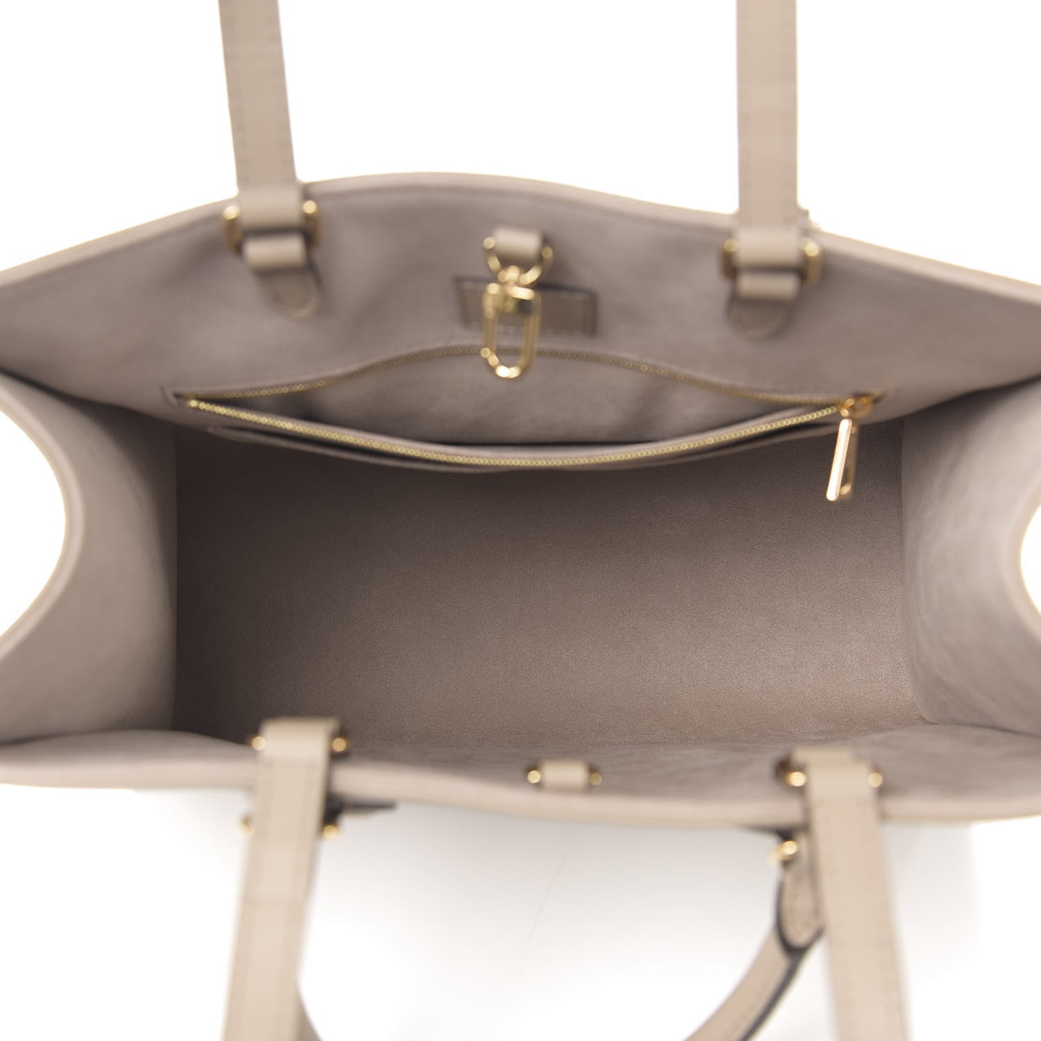 Louis Vuitton Empreinte Monogram Giant Onthego MM Tourterelle Creme 6 of 11