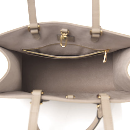 Louis Vuitton Empreinte Monogram Giant Onthego MM Tourterelle Creme 6 of 11