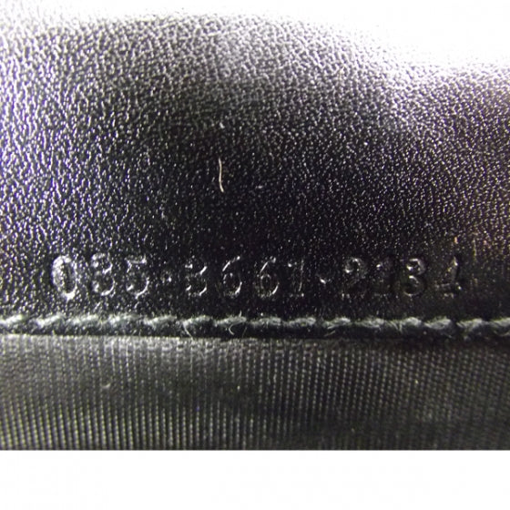 Leather Clutch Wallet Black