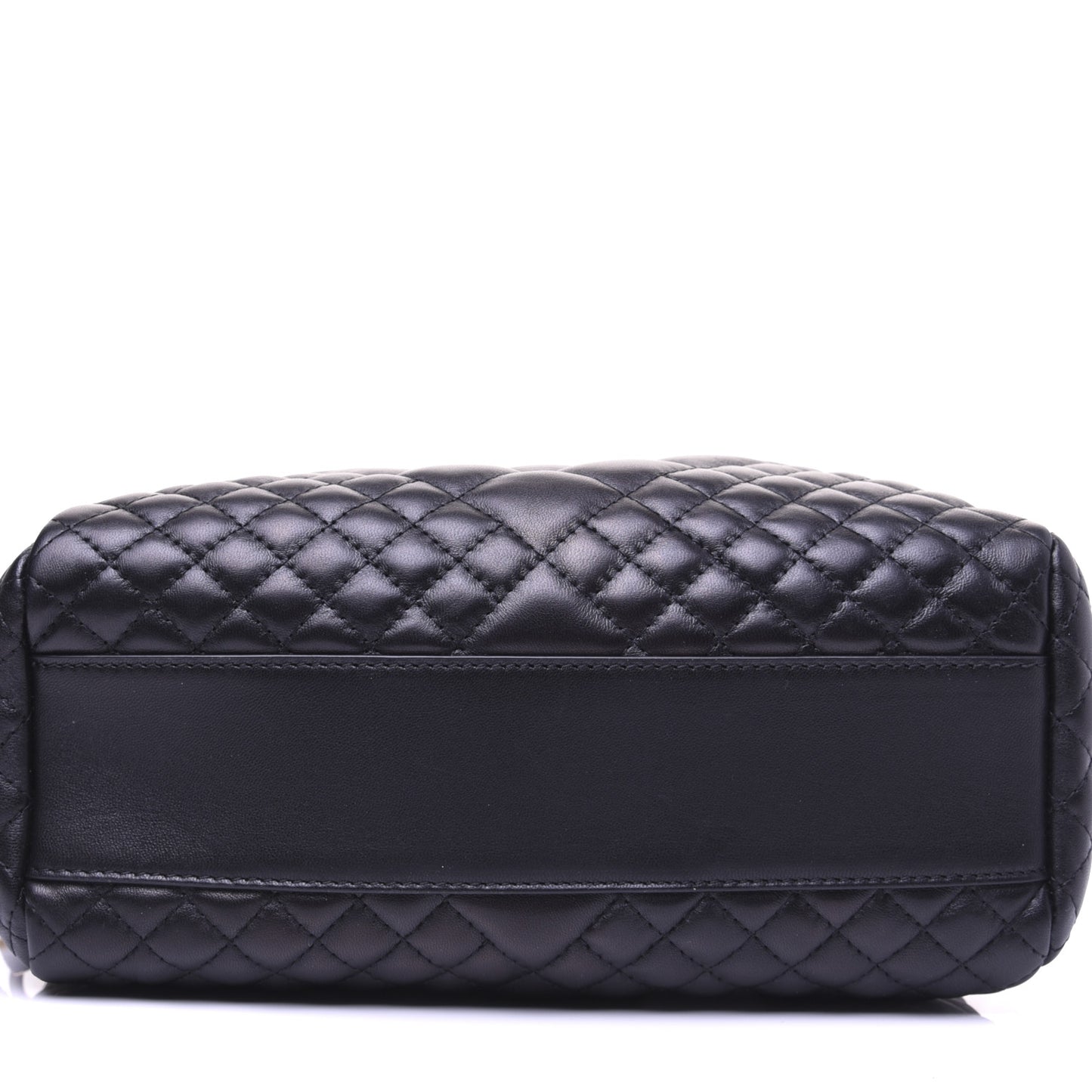 Nappa Quilted Icon Bowler Bag Black