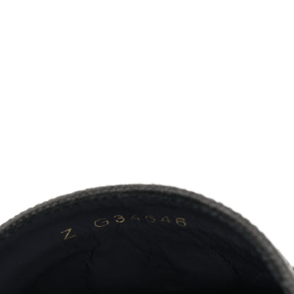 Chanel Canvas Grosgrain CC Espadrilles 38 Grey Black 8 of 8