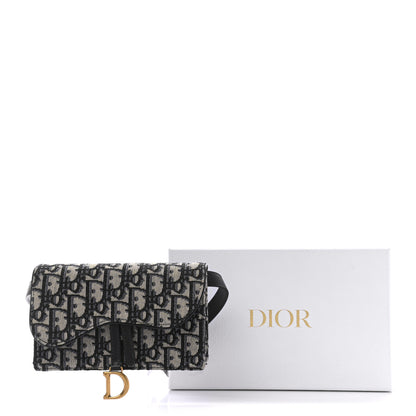 Christian Dior Oblique Saddle Belt Bag Blue 9 of 9