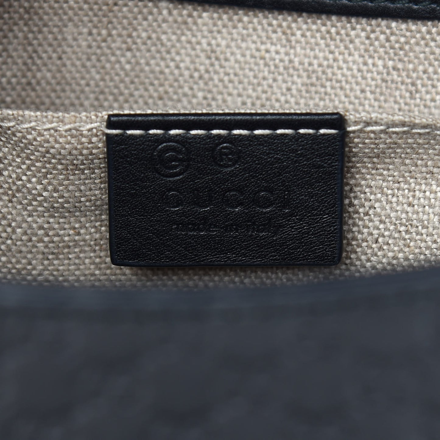 Microguccissima Medium Emily Chain Shoulder Bag Black
