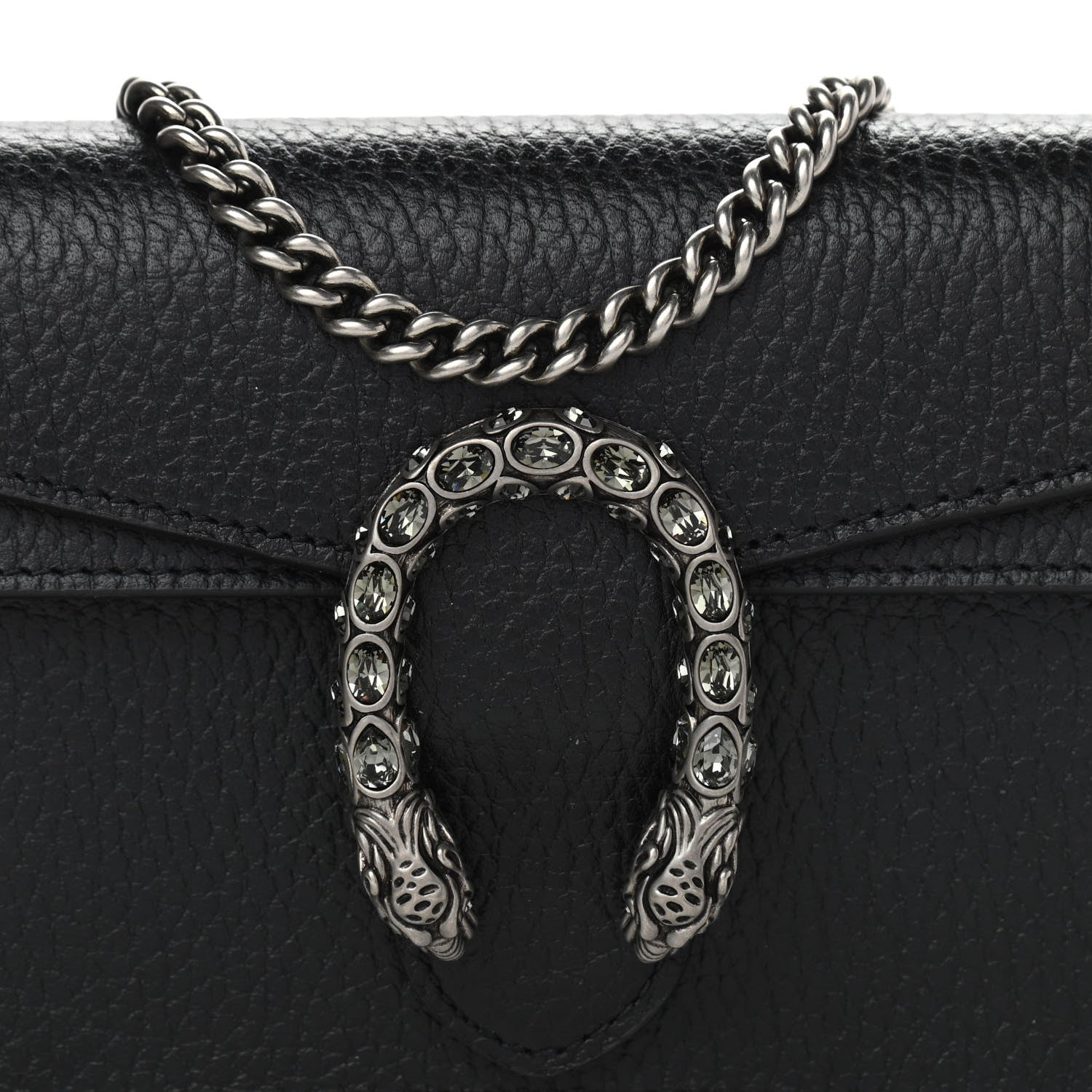 Gucci Calfskin Super Mini Dionysus Shoulder Bag Black 8 of 11