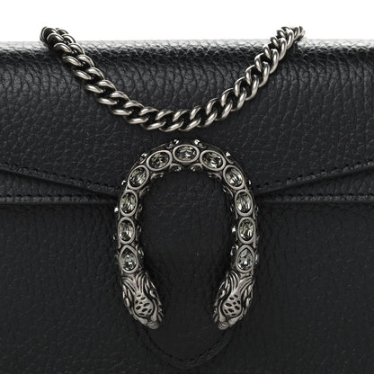 Gucci Calfskin Super Mini Dionysus Shoulder Bag Black 8 of 11