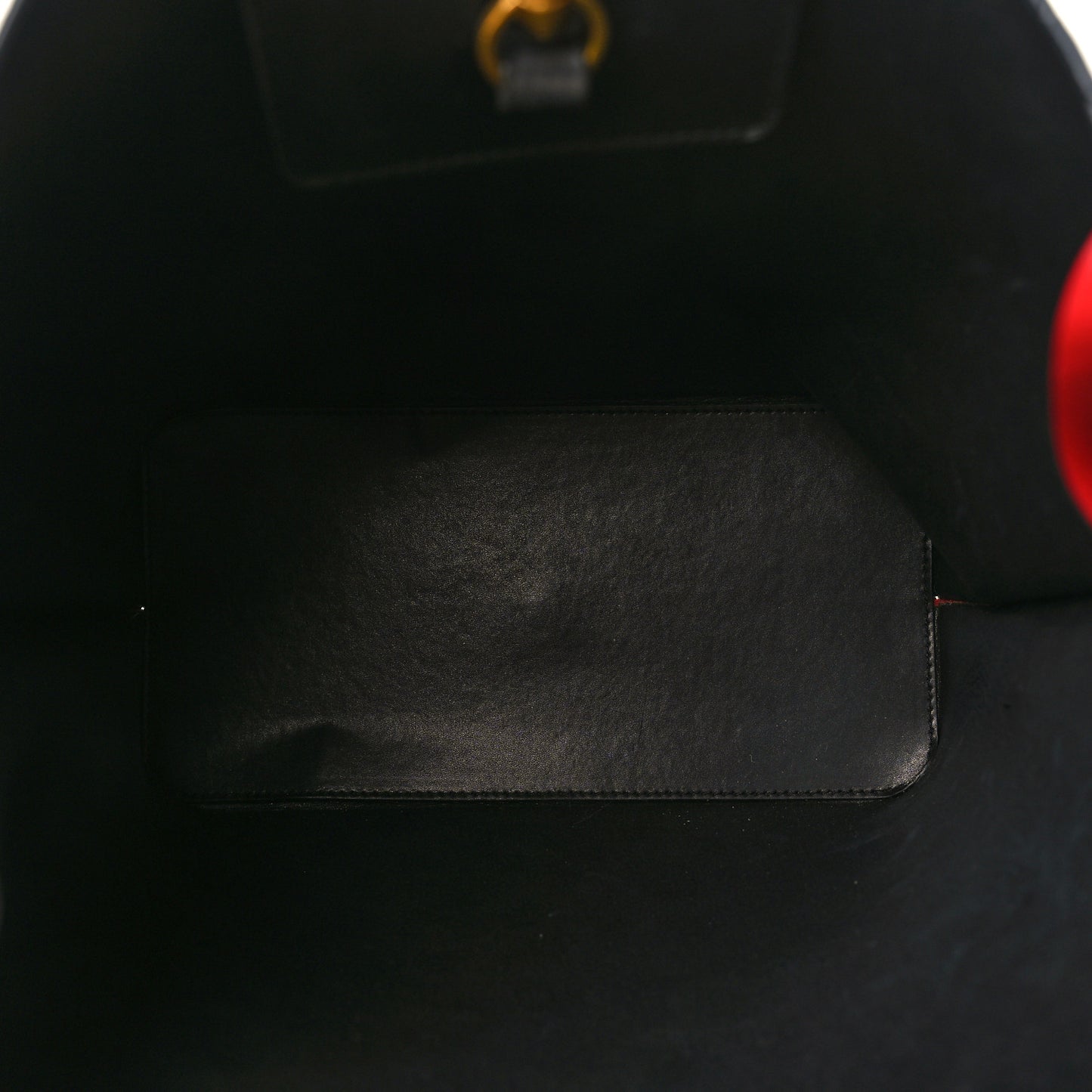 Grainy Calfskin Escape Hobo Bag Black