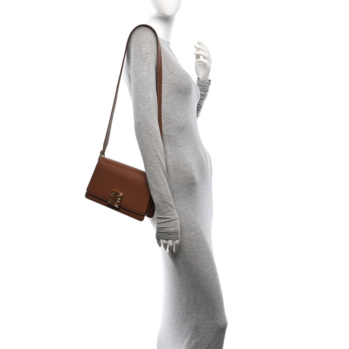 Box Calfskin Medium 4G Crossbody Bag Tan