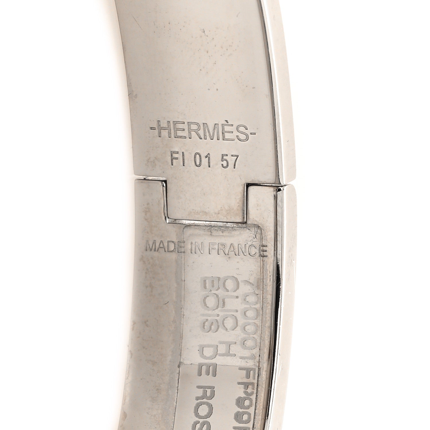 Hermes Enamel Narrow Clic Clac H Bracelet PM Bois de Rose 4 of 5