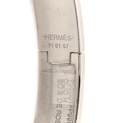 Hermes Enamel Narrow Clic Clac H Bracelet PM Bois de Rose 4 of 5