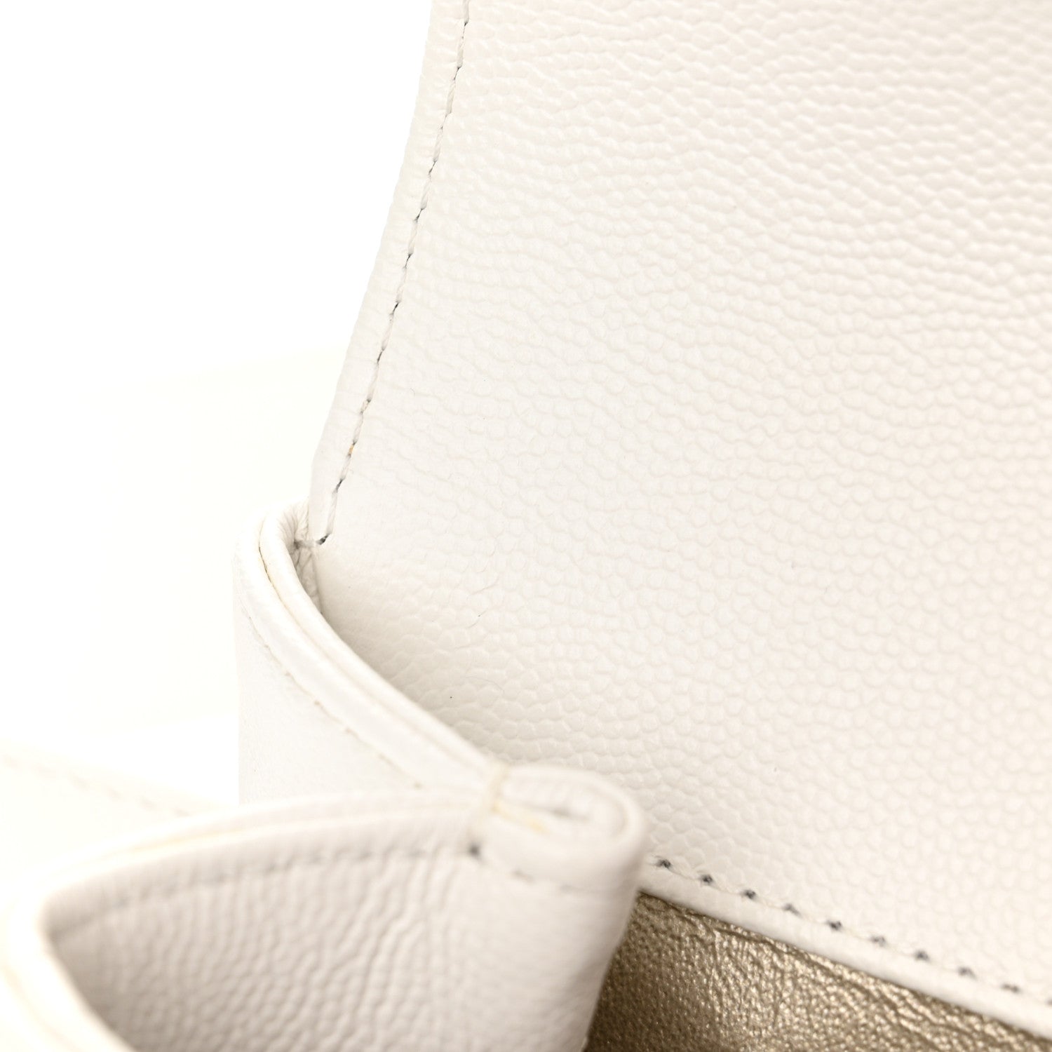 Chanel Grained Calfskin Embroidered Captain Gold Belt Bag White 13 of 14