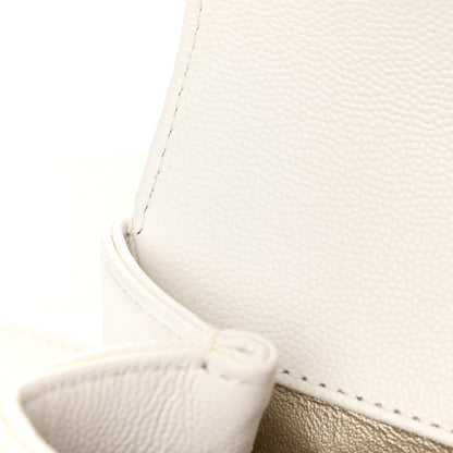 Chanel Grained Calfskin Embroidered Captain Gold Belt Bag White 13 of 14