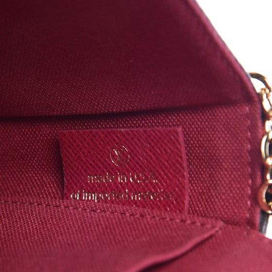 Louis Vuitton Monogram Pochette Felicie Chain Wallet Fuchsia 7 of 11