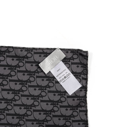 Christian Dior Silk Monogram Pocket Squares Set of 3 Black 3 of 7