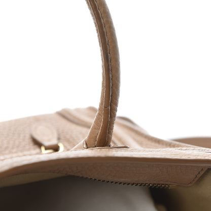 Celine Drummed Calfskin Nano Luggage Camel 11 of 13