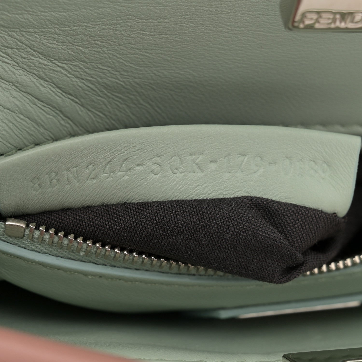 Fendi Nappa Colorblock Mini Peekaboo Iconic Satchel English Rose Plaster Oxigen 6 of 10