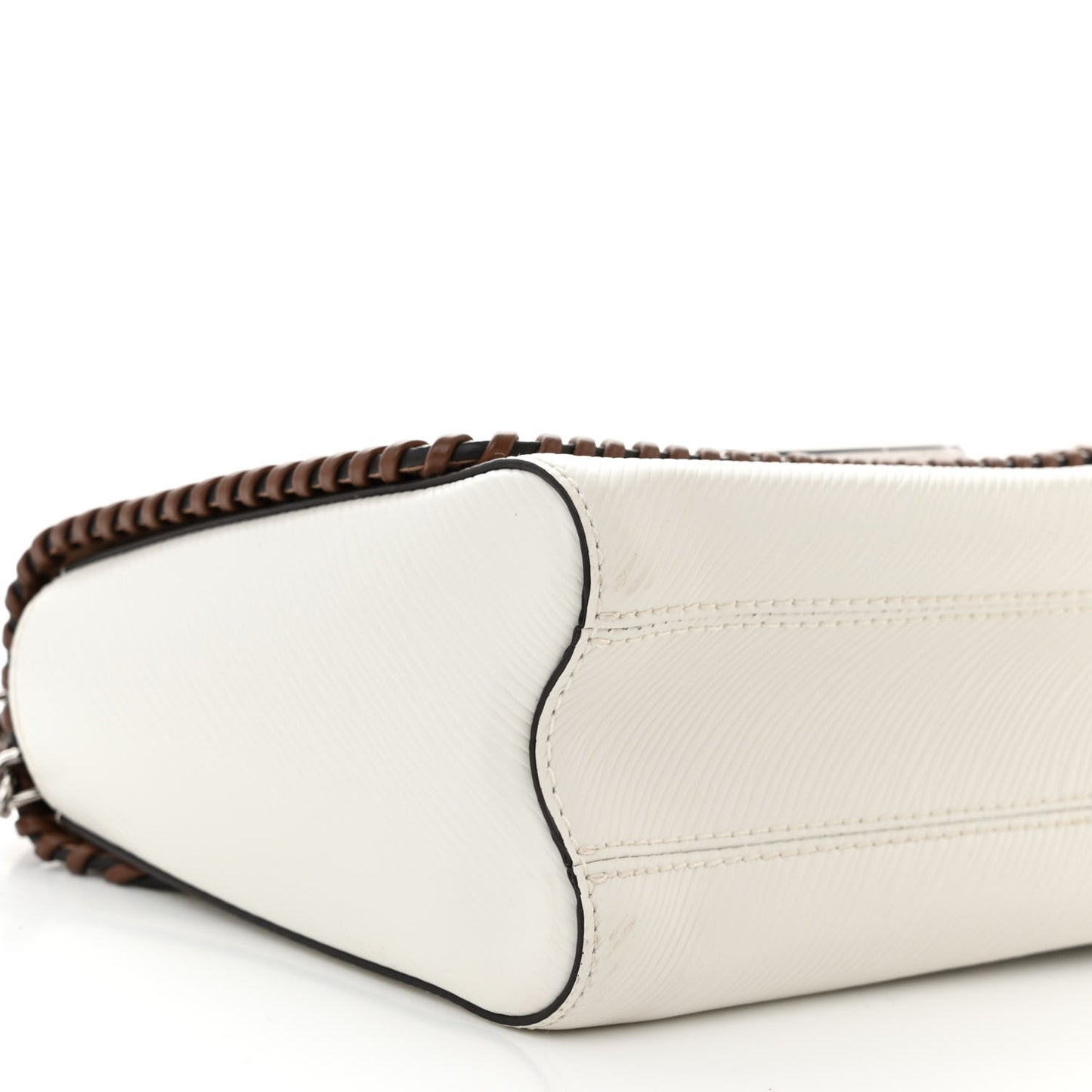 Epi Flower Twist Shoulder Bag MM White