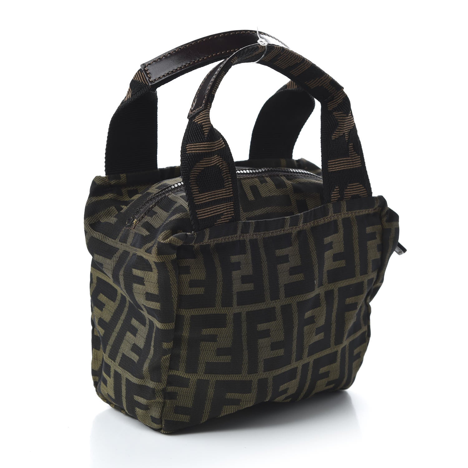 Fendi Fabric FF 1925 Mini Cosmetic Bag Tobacco 3 of 9
