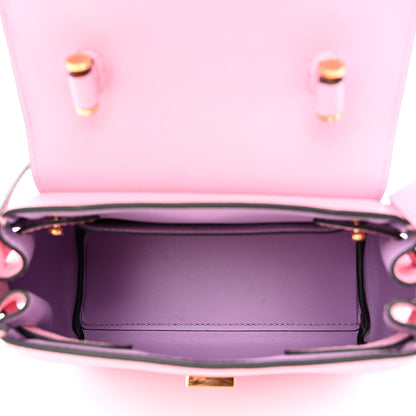 Versace Grained Calfskin Small La Medusa Top Handle Bag Pink 5 of 11