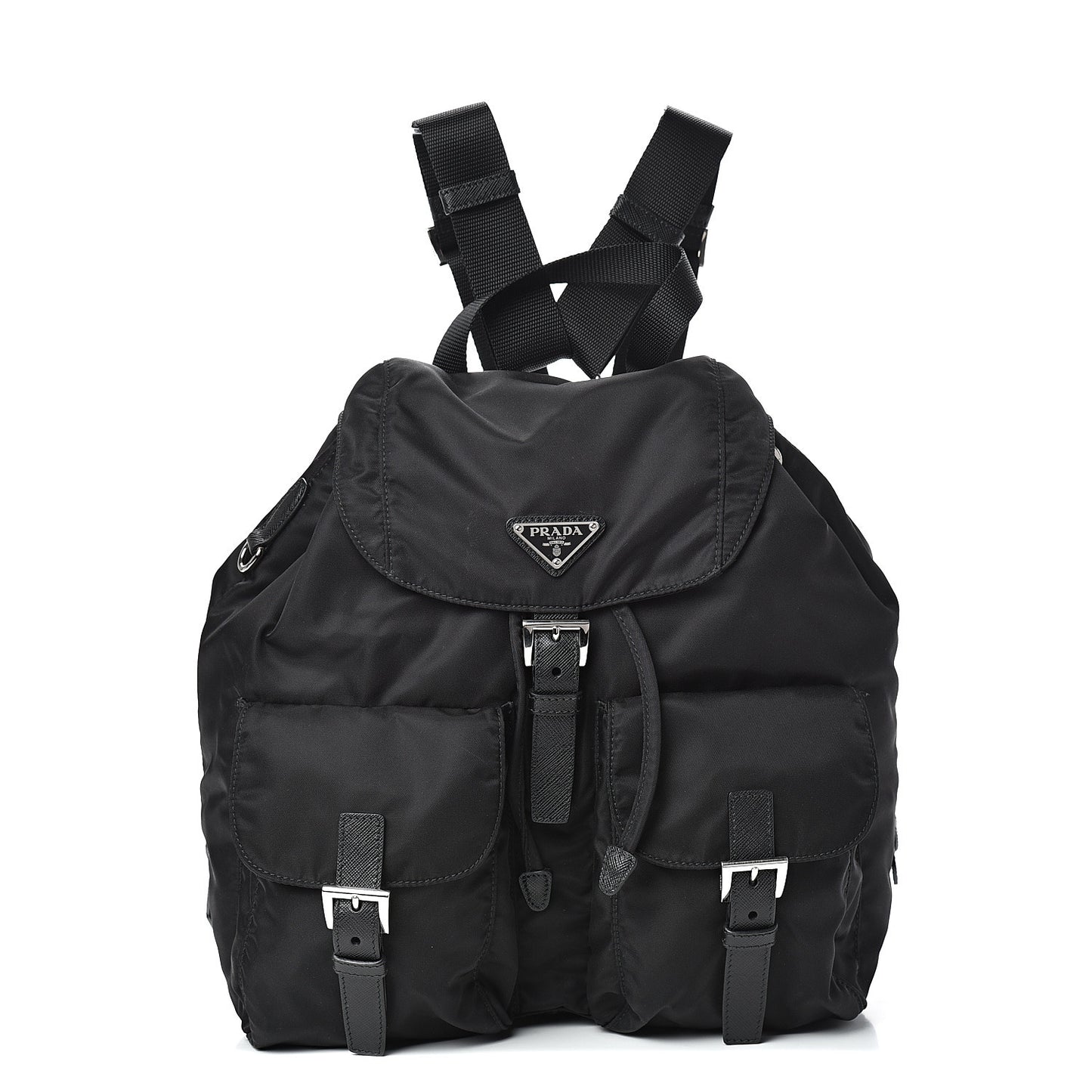 Nylon Vela Medium Backpack Black