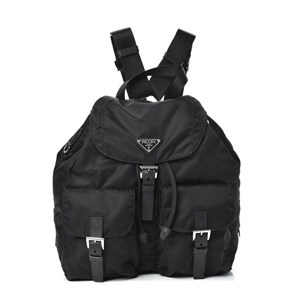 Prada Nylon Vela Medium Backpack Black 2 of 11