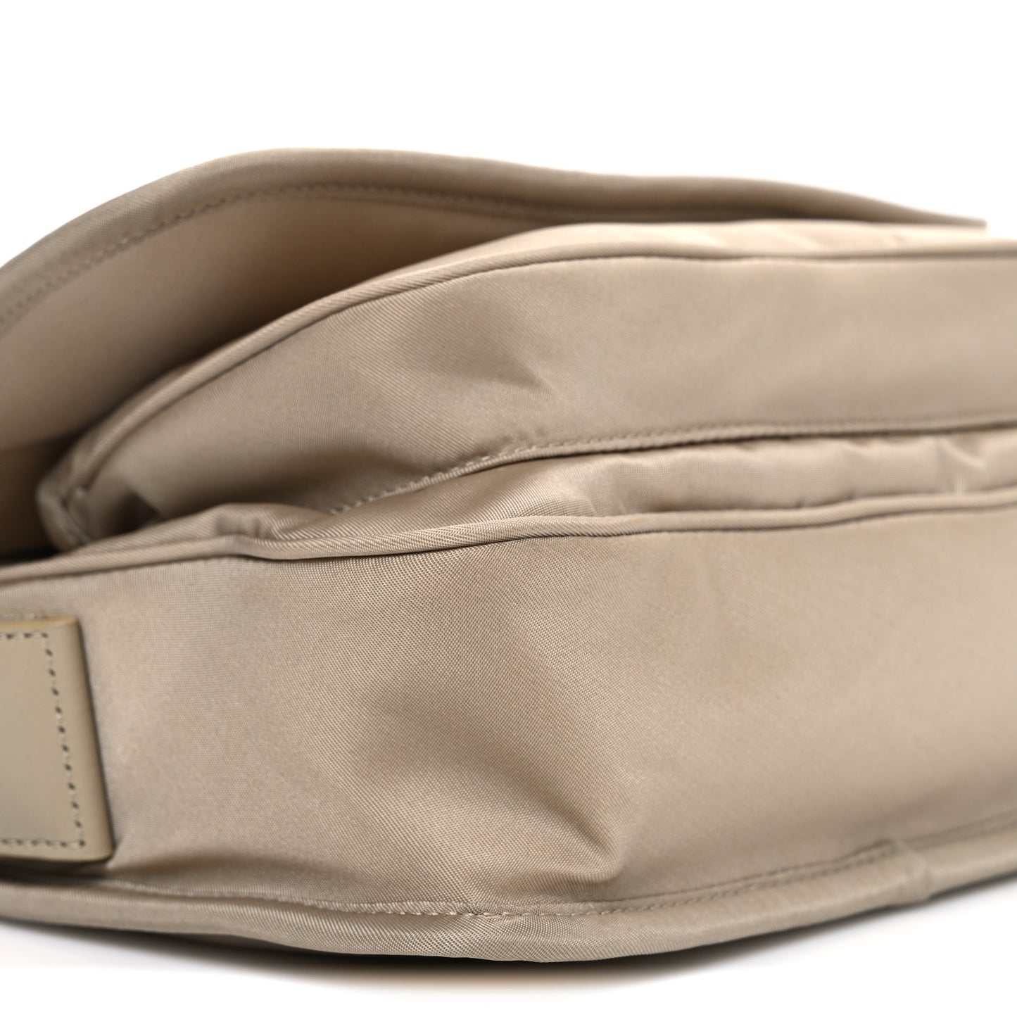Econyl Nylon Small Niki Messenger Gray Hay