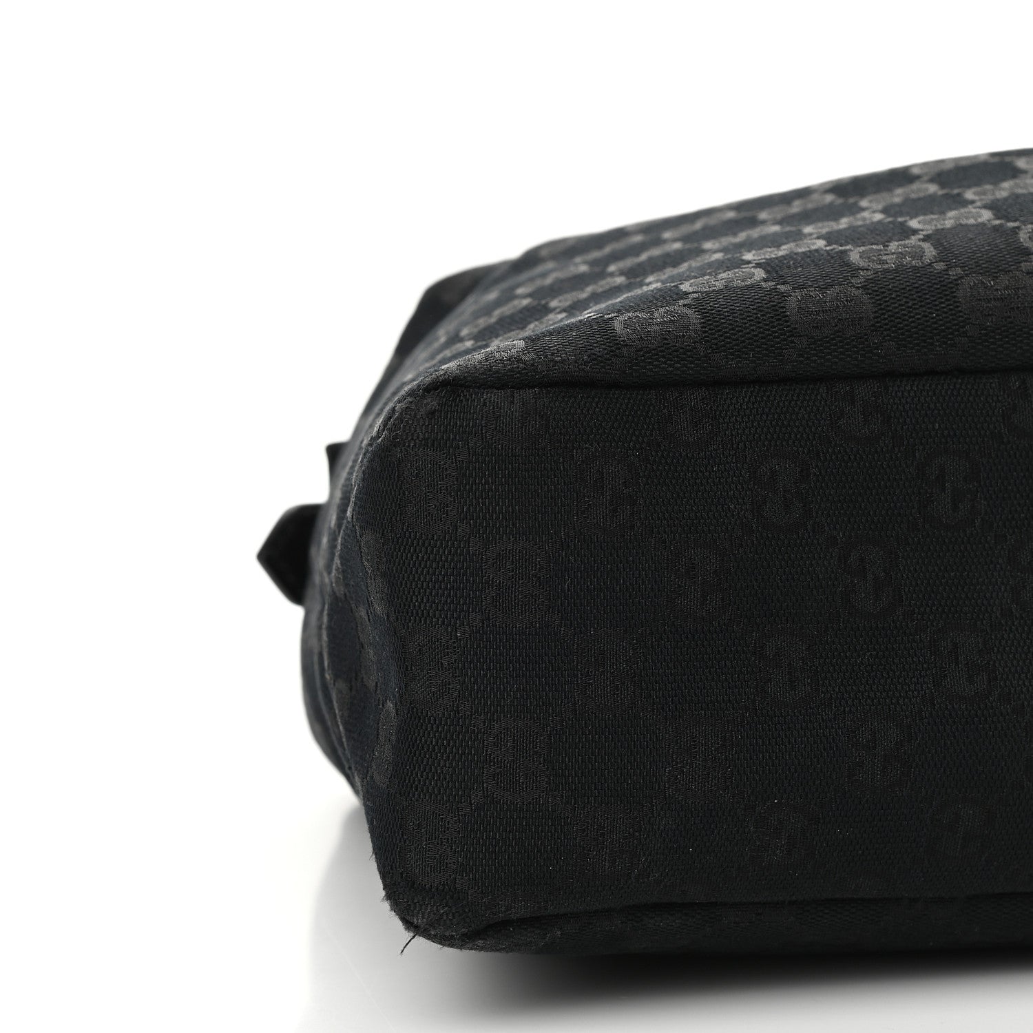 Gucci Monogram Medium Horsebit Chain Hobo Black 8 of 13