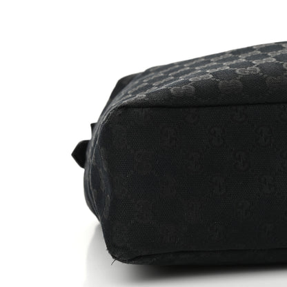 Gucci Monogram Medium Horsebit Chain Hobo Black 8 of 13