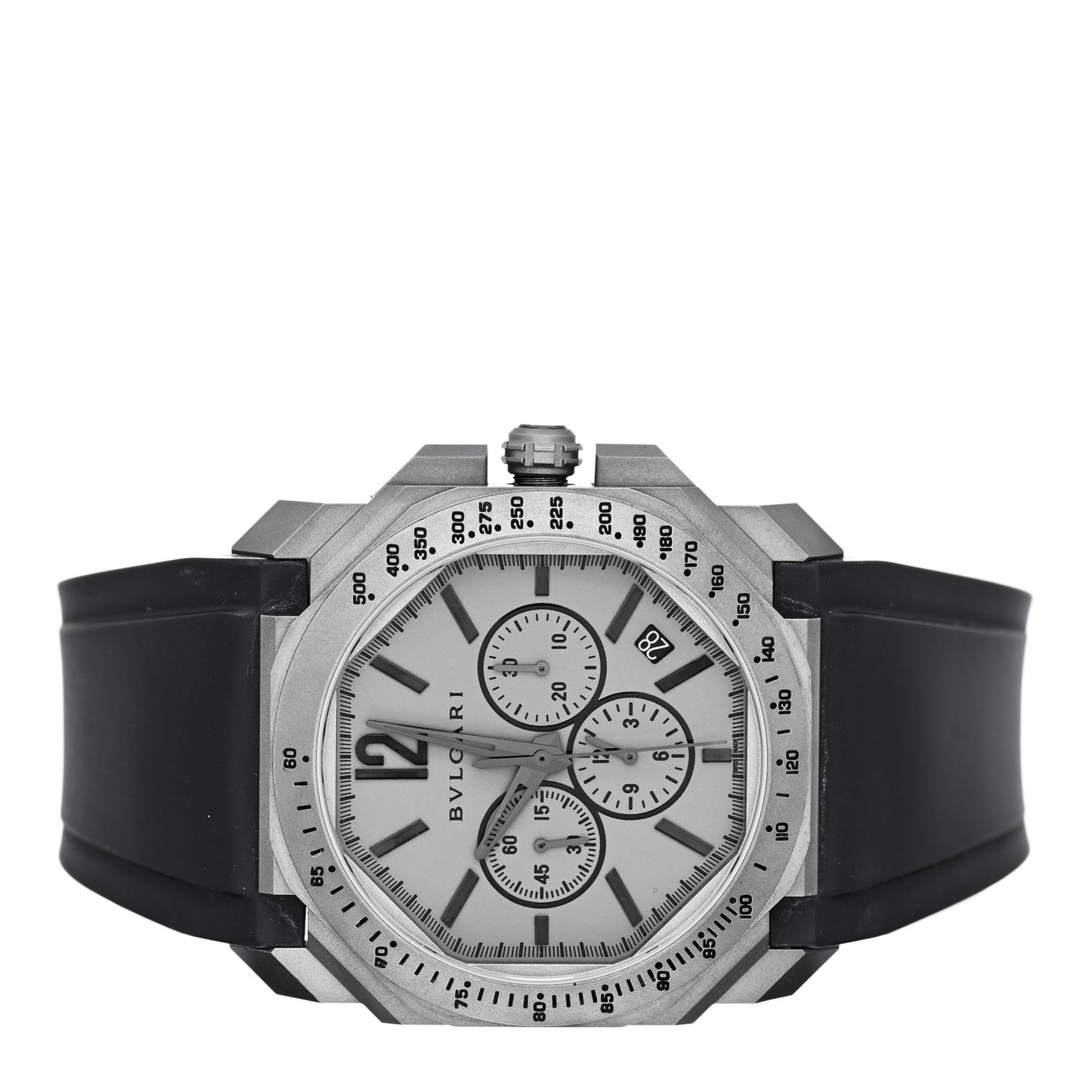 Titanium Rubber 41mm Octo Velocissimo Chronograph Automatic Watch
