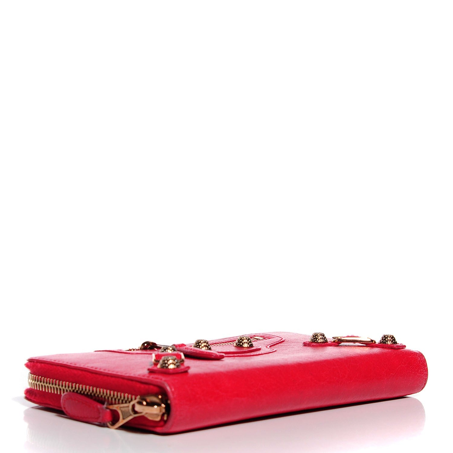 Balenciaga Agneau Giant 12 Rose Gold Hardware Continental Zip Around Wallet Rose Thulian 4 of 11