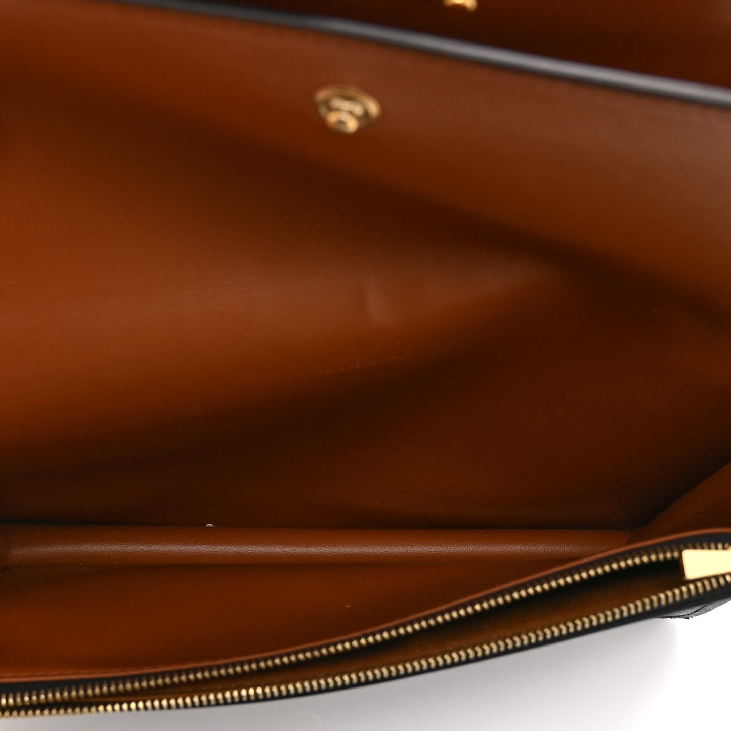 Triomphe Canvas Lambskin Wallet On Strap Tan