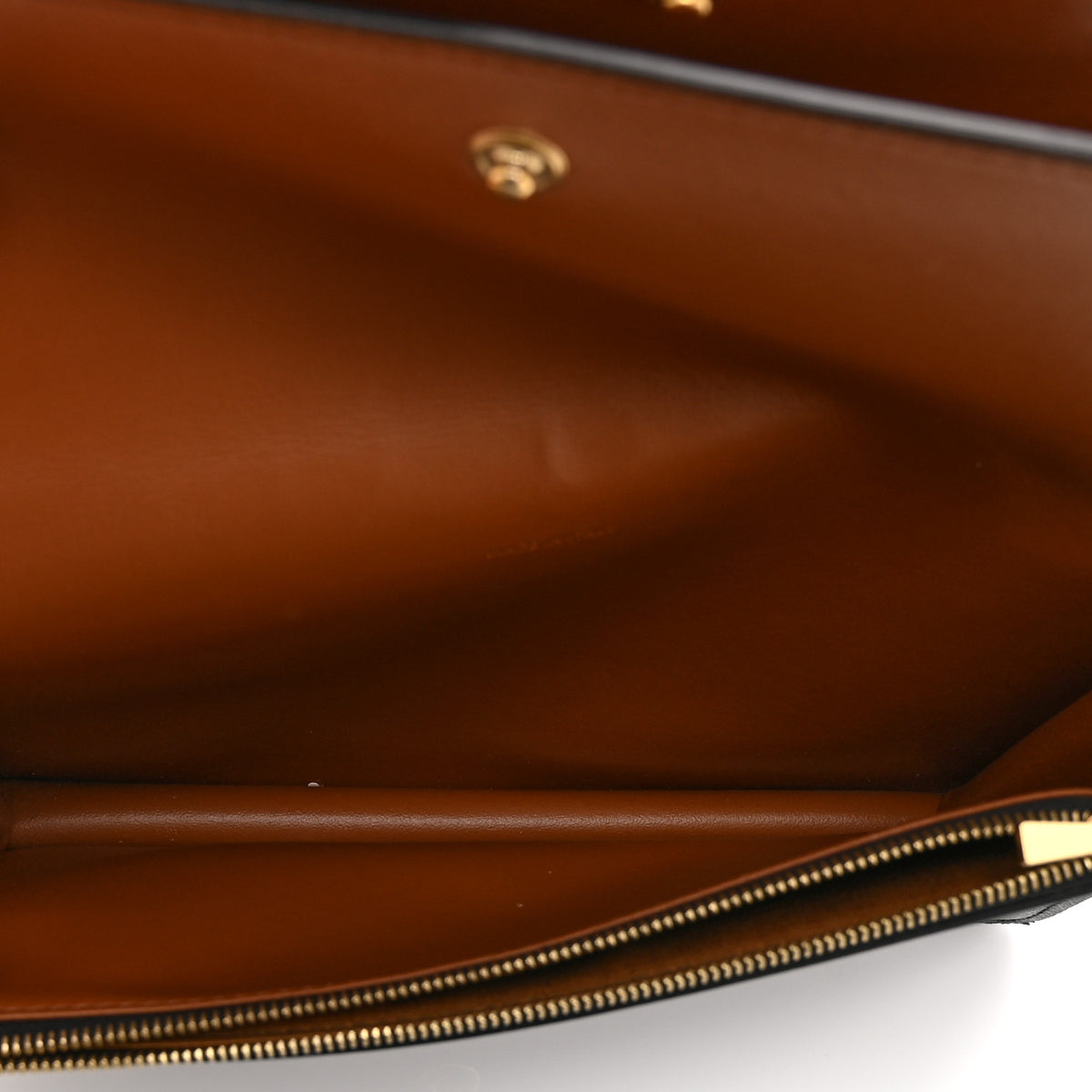 Celine Triomphe Canvas Lambskin Wallet On Strap Tan 6 of 12