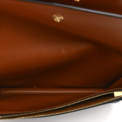 Celine Triomphe Canvas Lambskin Wallet On Strap Tan 6 of 12