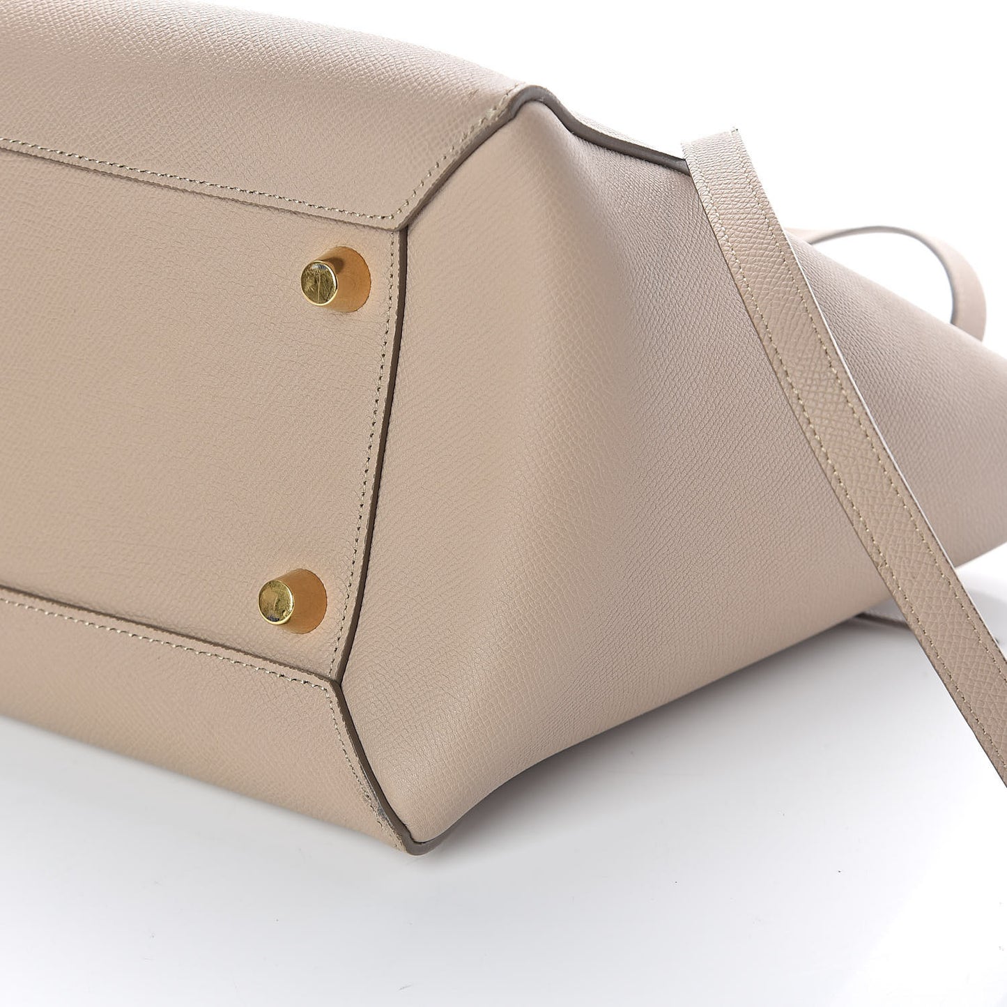 Grained Calfskin Mini Belt Bag Light Taupe