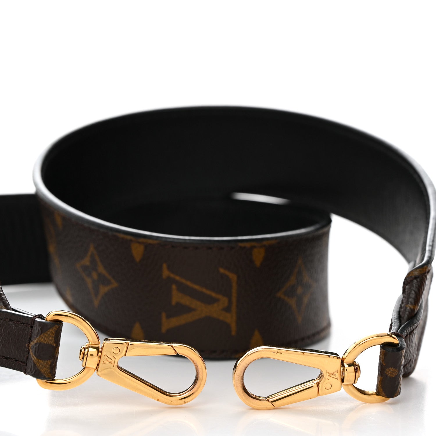 Louis Vuitton Monogram Bandouliere Shoulder Strap Black 4 of 5