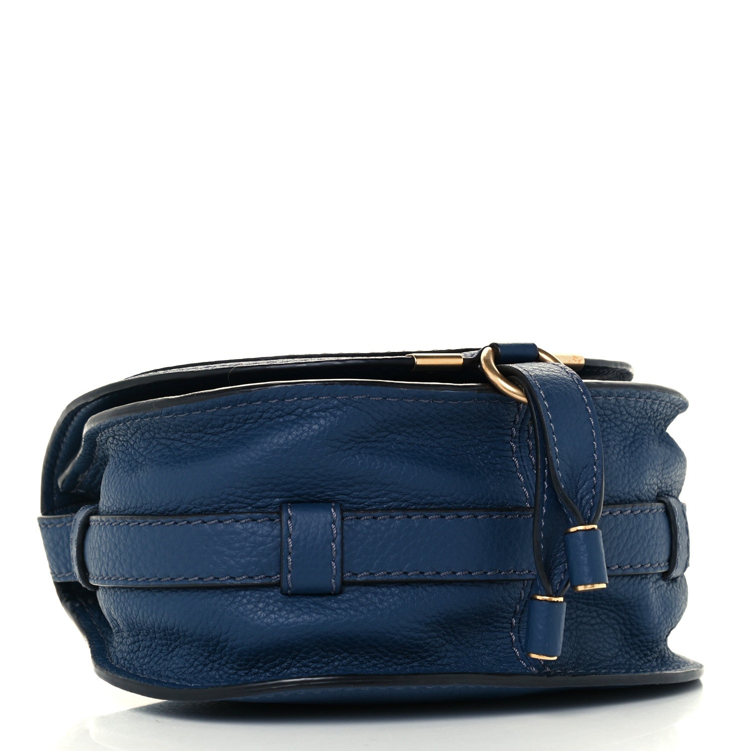 Chloe Calfskin Mini Marcie Round Crossbody Bag Royal Navy 4 of 11