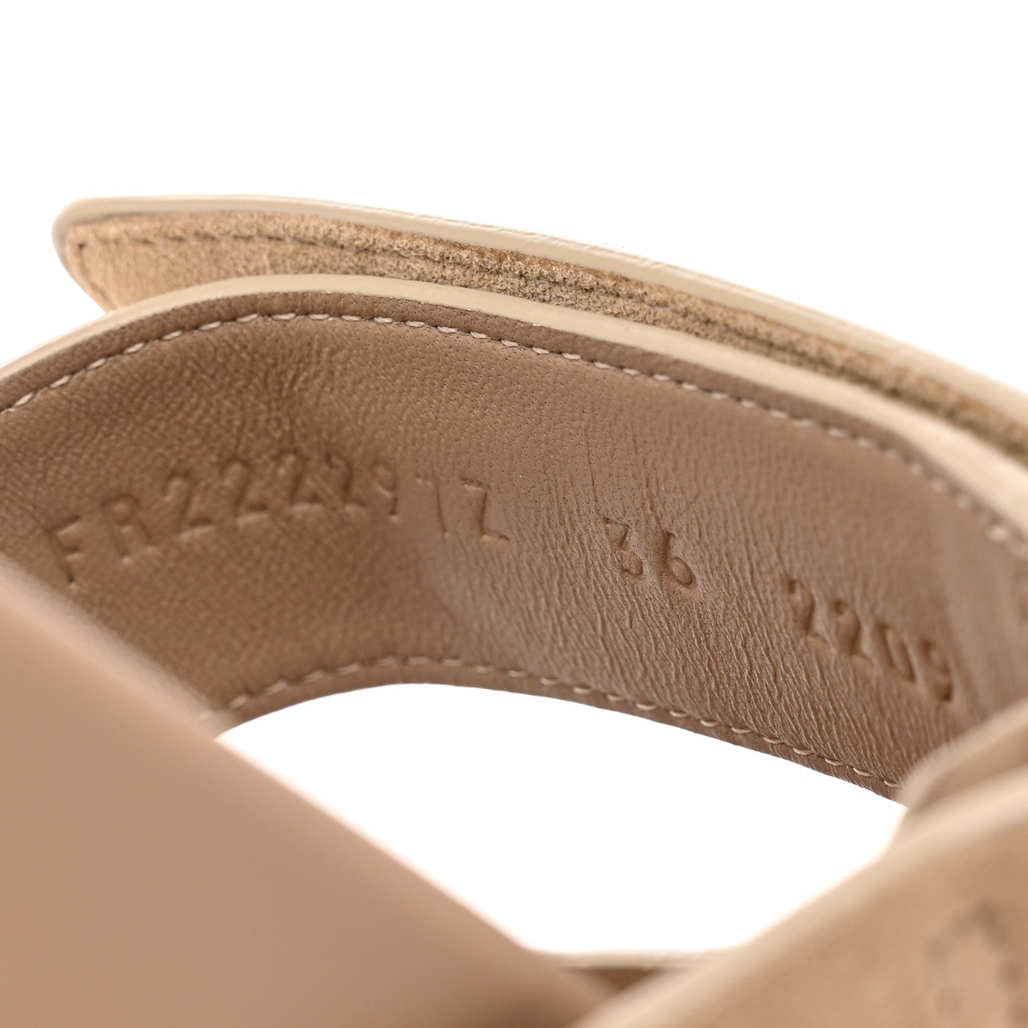 Hermes Suede Goatskin Womens Chypre Sandals 36 Beige Argile 8 of 8