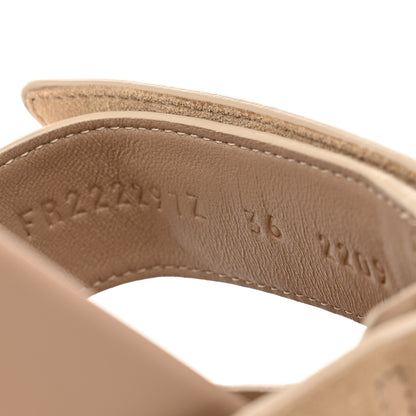 Hermes Suede Goatskin Womens Chypre Sandals 36 Beige Argile 8 of 8